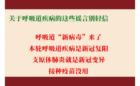 關(guān)于呼吸道疾病的這些謠言別輕信！